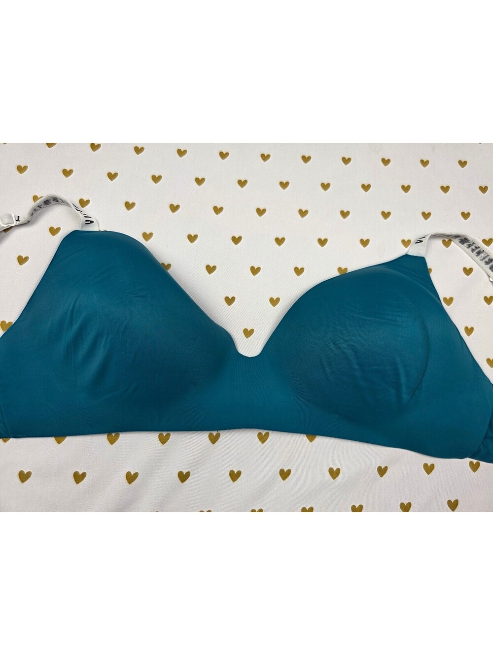 Victorias Secret Logo Strap Soft T shirt Lightly Lined Bra 36D